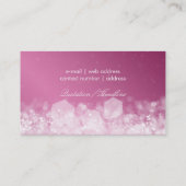 きらめくな夜ピンクのプロフェッショナル 名刺 (裏面)