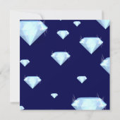 きらめくな宝石のジュエリーのパーティの招待状 招待状 (裏面)