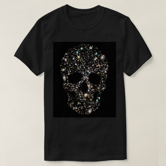 きらめくな星のスカルのTシャツ Tシャツ (デザイン正面)