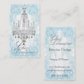 きらめくな水晶シャンデリアの名刺 名刺 (正面/裏面)