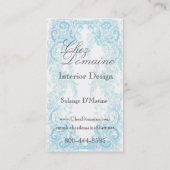 きらめくな水晶シャンデリアの名刺 名刺 (裏面)