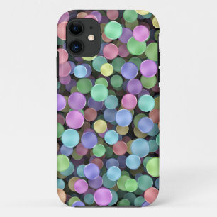 きらめくな虹の水玉模様 iPhone 11 ケース