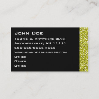きらめくな金ゴールドのボーダー名刺 名刺