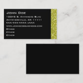 きらめくな金ゴールドのボーダー名刺 名刺 (正面/裏面)