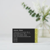 きらめくな金ゴールドのボーダー名刺 名刺 (スタンド正面)