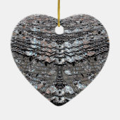 きらめくのビクトリア時代の人を均等にすること セラミックオーナメント (裏面)