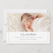 きらめくの写真の誕生のお知らせ 案内状 (正面)