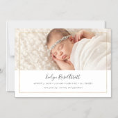 きらめくの磁気写真の誕生の発表 マグネット招待状 (正面)