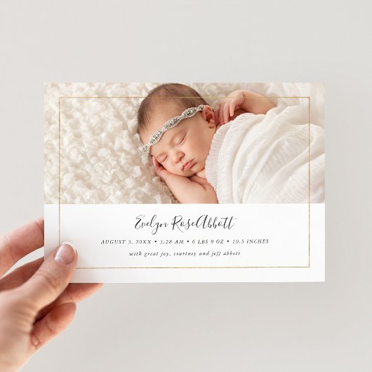 きらめくの磁気写真の誕生の発表 マグネット招待状