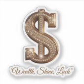 「きらめくひし形の記号」 シール (正面)