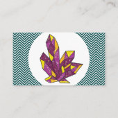 きらめくアメジスト結ミニマル晶 名刺 (裏面)