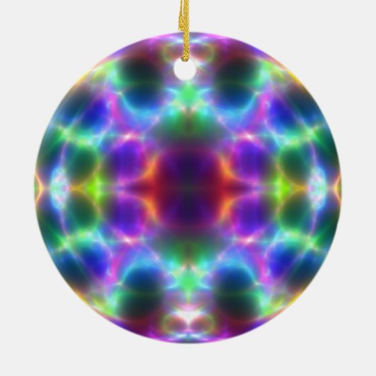 きらめくアートクリスマスオーナメント セラミックオーナメント (裏面)