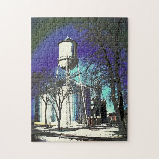 きらめくウォータータワー ジグソーパズル (縦)