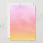 きらめくエッフェルタワーSweet sixteenピンク 招待状 (裏面)