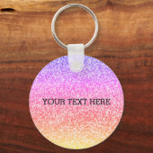 きらめくエレガントガーリーカラフル キーホルダー (正面)