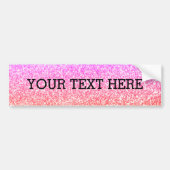 きらめくエレガントガーリーカラフル バンパーステッカー (正面)