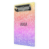 きらめくエレガントガーリーカラフル ミニクリップボード (アングル2)