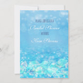 きらめくエレガントビーチウォーターサマーバースデーパーティー 招待状 (正面)