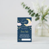 きらめくオムツラッフルバジェット赤ちゃんシャワー エンクロージャーカード (スタンド正面)