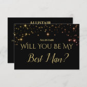 きらめくキラキラが私の花婿介添人 出欠カード (正面/裏面)