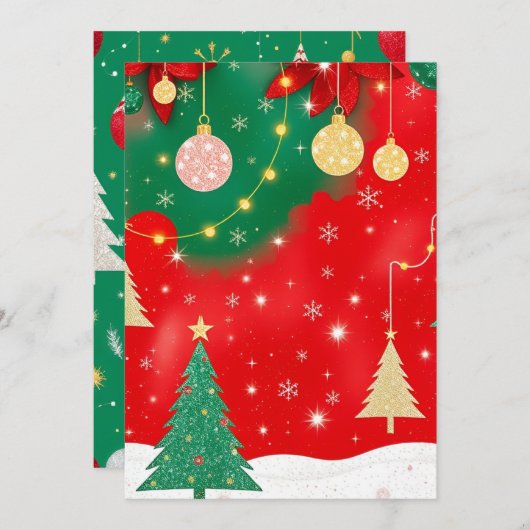 きらめくクリスマスエレガンスv2 シーズンカード (正面/裏面)