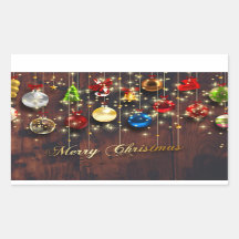 きらめくクリスマスオーナメント&スノーフレーク