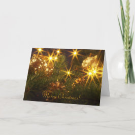 きらめくクリスマスグリーティングカード シーズンカード