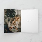 きらめくクリスマスショットグラス写真カード シーズンカード (内部)