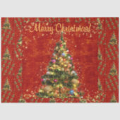 きらめくクリスマスツリーティッシュペーパー 薄葉紙 (正面)