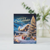 きらめくクリスマスツリー ポストカード (スタンド正面)