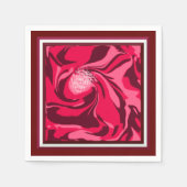 きらめくクリスマスフラワー紙カクテルナプキンス スタンダードカクテルナプキン (正面)