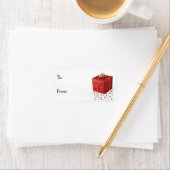 きらめくクリスマスプレゼント – ギフトラベル ラベル (インサイチュ)