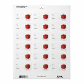 きらめくクリスマスプレゼント – ギフトラベル ラベル (フルシート)