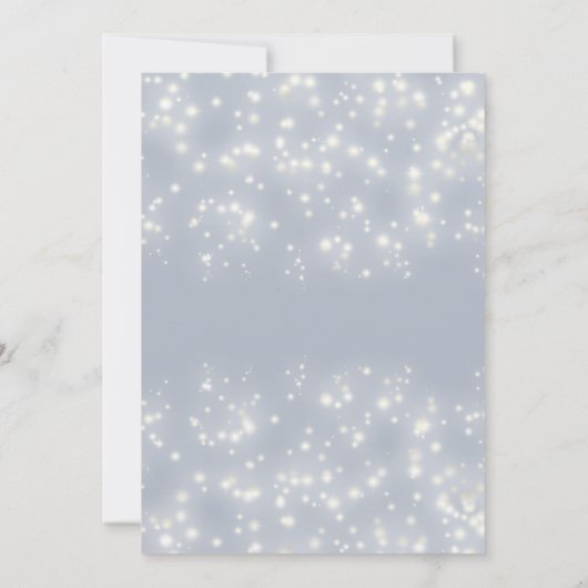 きらめくクリスマスボールの休日企業のパーティー 招待状 (裏面)