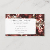 きらめくクリスマスボールフェスティバルイベント管理者 名刺 (裏面)