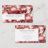 きらめくクリスマスボールフェスティバルイベント管理者 名刺 (正面/裏面)