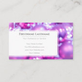 きらめくクリスマスボールフェスティバルイベント管理者 名刺 (裏面)