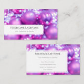 きらめくクリスマスボールフェスティバルイベント管理者 名刺 (正面/裏面)