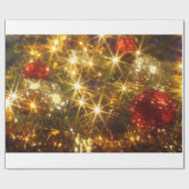 きらめくクリスマス包装紙 ラッピングペーパー (フラット)