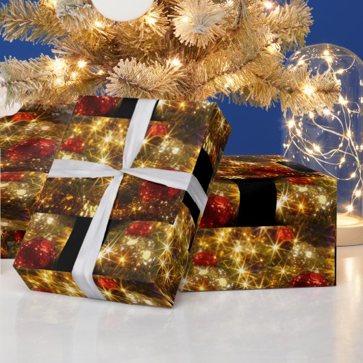 きらめくクリスマス包装紙 ラッピングペーパー (クリスマス)