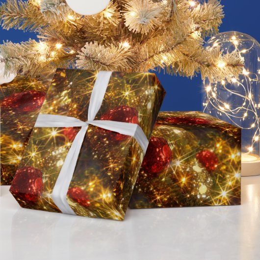 きらめくクリスマス包装紙 ラッピングペーパー (クリスマス)
