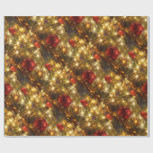 きらめくクリスマス包装紙 ラッピングペーパー (フラット)