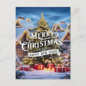 きらめくクリスマス魔法 ポストカード (正面)