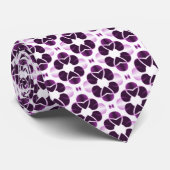 きらめくグラムタイ、深い紫 ネクタイ (ロール)