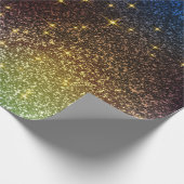 きらめくグリッターグラデーション(カラフルカラー) ラッピングペーパー (角)