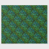 きらめくグリッターパターン-クリスマス ラッピングペーパー (フラット)