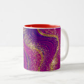 きらめくグリッターマグラップ ツートーンマグカップ (正面右)
