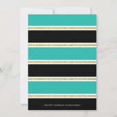 きらめくグリッター紙吹雪 | 30th誕生日 招待状 (裏面)