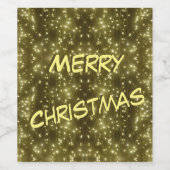 きらめくゴールデンライツクリスマスF&Bラベルセット ワインラベル (シングルラベル)