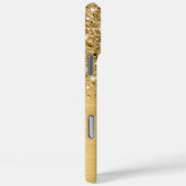 きらめくゴールドの華やかモダンな名前 Case-Mate iPhoneケース (裏面 / 右)